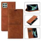 For Samsung Galaxy A22 5G Dream Magnetic Suction Business Horizontal Flip PU Leather Case with Holder & Card Slot & Wallet(Brown) - 1