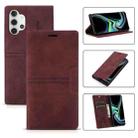 For Samsung Galaxy A52 5G / 4G Dream Magnetic Suction Business Horizontal Flip PU Leather Case with Holder & Card Slot & Wallet(Wine Red) - 1