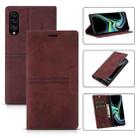 For Samsung Galaxy A50 / A30s / A50s Dream Magnetic Suction Business Horizontal Flip PU Leather Case with Holder & Card Slot & Wallet(Wine Red) - 1