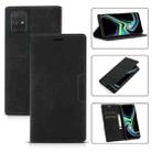 For Samsung Galaxy A71 4G Dream Magnetic Suction Business Horizontal Flip PU Leather Case with Holder & Card Slot & Wallet(Black) - 1