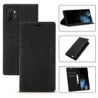 For Samsung Galaxy Note10+ Dream Magnetic Suction Business Horizontal Flip PU Leather Case with Holder & Card Slot & Wallet(Black) - 1