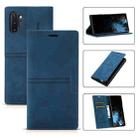 For Samsung Galaxy Note10+ Dream Magnetic Suction Business Horizontal Flip PU Leather Case with Holder & Card Slot & Wallet(Blue) - 1