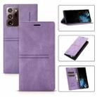 For Samsung Galaxy Note20 Dream Magnetic Suction Business Horizontal Flip PU Leather Case with Holder & Card Slot & Wallet(Purple) - 1