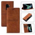 For Samsung Galaxy S9+ Dream Magnetic Suction Business Horizontal Flip PU Leather Case with Holder & Card Slot & Wallet(Brown) - 1