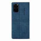 For Samsung Galaxy S20+ Dream Magnetic Suction Business Horizontal Flip PU Leather Case with Holder & Card Slot & Wallet(Blue) - 3