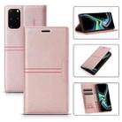 For Samsung Galaxy S20 FE Dream Magnetic Suction Business Horizontal Flip PU Leather Case with Holder & Card Slot & Wallet(Rose Gold) - 1