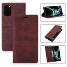 For Samsung Galaxy S20 FE Dream Magnetic Suction Business Horizontal Flip PU Leather Case with Holder & Card Slot & Wallet(Wine Red) - 1