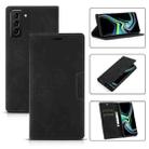 For Samsung Galaxy S21 5G Dream Magnetic Suction Business Horizontal Flip PU Leather Case with Holder & Card Slot & Wallet(Black) - 1