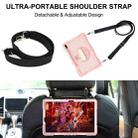 For Samsung Galaxy Tab S7 FE T730 / T735 / Tab S7+ T970 / T975 360 Degree Rotation Contrast Color Shockproof Silicone + PC Case with Holder & Hand Grip Strap & Shoulder Strap(Rose Gold) - 6