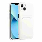 For iPhone 13 Card Slot Design Shockproof TPU Protective Case(White) - 1