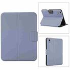 For iPad mini 6 Electric Pressed Texture Horizontal Flip Leather Tablet Case with Holder & Pen Slot(Lavender Gray) - 1
