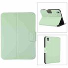 For iPad mini 6 Electric Pressed Texture Horizontal Flip Leather Tablet Case with Holder & Pen Slot(Mint Green) - 1