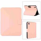 For iPad mini 6 Electric Pressed Texture Horizontal Flip Leather Tablet Case with Holder & Pen Slot(Pink) - 1