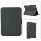 For iPad mini 6 Electric Pressed Texture Horizontal Flip Leather Tablet Case with Holder & Pen Slot(Black) - 1