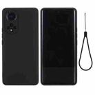 For Huawei Nova 9 Solid Color Liquid Silicone Dropproof Full Coverage Protective Case(Black) - 1