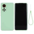 For Huawei Nova 9 Solid Color Liquid Silicone Dropproof Full Coverage Protective Case(Green) - 1