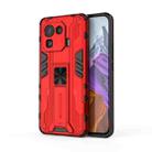 For Xiaomi Mi 11 Pro Supersonic PC + TPU Shock-proof Protective Case with Holder(Red) - 1