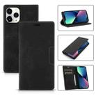 For iPhone 13 Dream Magnetic Suction Business Horizontal Flip PU Leather Case with Holder & Card Slot & Wallet(Black) - 1