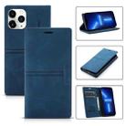 For iPhone 13 Pro Dream Magnetic Suction Business Horizontal Flip PU Leather Case with Holder & Card Slot & Wallet (Blue) - 1
