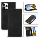 For iPhone 13 Pro Max Dream Magnetic Suction Business Horizontal Flip PU Leather Case with Holder & Card Slot & Wallet (Black) - 1