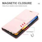 For iPhone 12 mini Dream Magnetic Suction Business Horizontal Flip PU Leather Case with Holder & Card Slot & Wallet (Rose Gold) - 4
