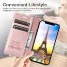 For iPhone 12 mini Dream Magnetic Suction Business Horizontal Flip PU Leather Case with Holder & Card Slot & Wallet (Rose Gold) - 7
