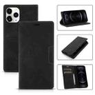 For iPhone 12 / 12 Pro Dream Magnetic Suction Business Horizontal Flip PU Leather Case with Holder & Card Slot & Wallet(Black) - 1