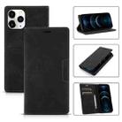 For iPhone 12 Pro Max Dream Magnetic Suction Business Horizontal Flip PU Leather Case with Holder & Card Slot & Wallet(Black) - 1