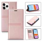 For iPhone 11 Dream Magnetic Suction Business Horizontal Flip PU Leather Case with Holder & Card Slot & Wallet (Rose Gold) - 1