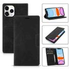 For iPhone 11 Dream Magnetic Suction Business Horizontal Flip PU Leather Case with Holder & Card Slot & Wallet (Black) - 1