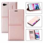 For iPhone SE 2022 / SE 2020 / 8 / 7 Dream Magnetic Suction Business Horizontal Flip PU Leather Case with Holder & Card Slot & Wallet(Rose Gold) - 1