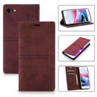 For iPhone SE 2022 / SE 2020 / 8 / 7 Dream Magnetic Suction Business Horizontal Flip PU Leather Case with Holder & Card Slot & Wallet(Wine Red) - 1