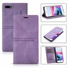 Dream Magnetic Suction Business Horizontal Flip PU Leather Case with Holder & Card Slot & Wallet For iPhone 8 Plus / 7 Plus(Purple) - 1