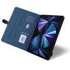 Dual-color Splicing Horizontal Flip PU Leather Case with Holder & Card Slots For iPad Pro 12.9 (2020/2021/2018)(Blue) - 7