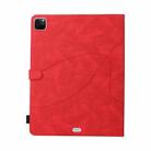Dual-color Splicing Horizontal Flip PU Leather Case with Holder & Card Slots For iPad Pro 12.9 (2020/2021/2018)(Red) - 3