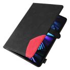 Dual-color Splicing Horizontal Flip PU Leather Case with Holder & Card Slots For iPad Pro 12.9 (2020/2021/2018)(Black) - 4