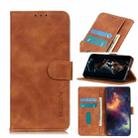 For Galaxy A50 / A30s / A50s Retro Texture PU + TPU Horizontal Flip Leather Case with Holder & Card Slots & Wallet(Brown) - 1