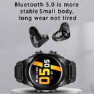 F6 1.28 inch IPS Screen 2 in 1 Bluetooth Earphone Smart Watch, Support Heart Rate & Blood Oxygen Monitoring / Bluetooth Music, Style:Steel Strap(Black) - 14