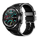 F6 1.28 inch IPS Screen 2 in 1 Bluetooth Earphone Smart Watch, Support Heart Rate & Blood Oxygen Monitoring / Bluetooth Music, Style:Silicone Strap(Black) - 2