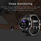 F6 1.28 inch IPS Screen 2 in 1 Bluetooth Earphone Smart Watch, Support Heart Rate & Blood Oxygen Monitoring / Bluetooth Music, Style:Silicone Strap(Black) - 4