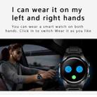 F6 1.28 inch IPS Screen 2 in 1 Bluetooth Earphone Smart Watch, Support Heart Rate & Blood Oxygen Monitoring / Bluetooth Music, Style:Silicone Strap(Black) - 9