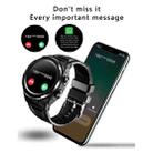 F6 1.28 inch IPS Screen 2 in 1 Bluetooth Earphone Smart Watch, Support Heart Rate & Blood Oxygen Monitoring / Bluetooth Music, Style:Silicone Strap(Black) - 15