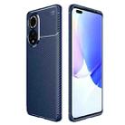 For Huawei Nova 9 Pro Carbon Fiber Texture Shockproof TPU Case(Blue) - 1