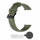 For Polar Vantage V2 Silicone Watch Band(Army Green) - 1