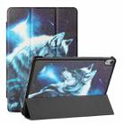 Silk Texture Colored Drawing Pattern Horizontal Flip Magnetic PU Leather Tablet Case with Three-folding Holder & Sleep / Wake-up Function For iPad mini 6(Star Wolf) - 1