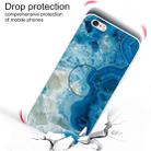 For iPhone 6 & 6s Embossed Varnished Marble TPU Protective Case with Holder(Light Blue) - 3
