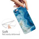 For iPhone 6 & 6s Embossed Varnished Marble TPU Protective Case with Holder(Light Blue) - 5