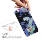 For iPhone 6 & 6s Embossed Varnished Marble TPU Protective Case with Holder(Deep Purple) - 5