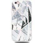 For iPhone 6 & 6s Embossed Varnished Marble TPU Protective Case with Holder(Polytriangle) - 1