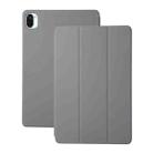 For Xiaomi Pad 5 / Pad 5 Pro Solid Color Magnetic Horizontal Flip Leather Case with Holder(Grey) - 1